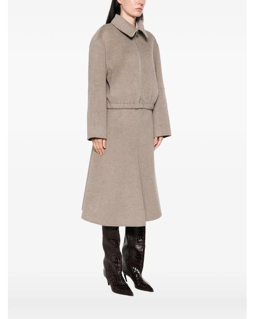 Susanne Bommer Brown Zip-Up Jacket