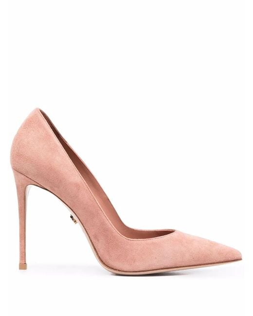Le Silla Pink 100Mm Eva Suede Pumps