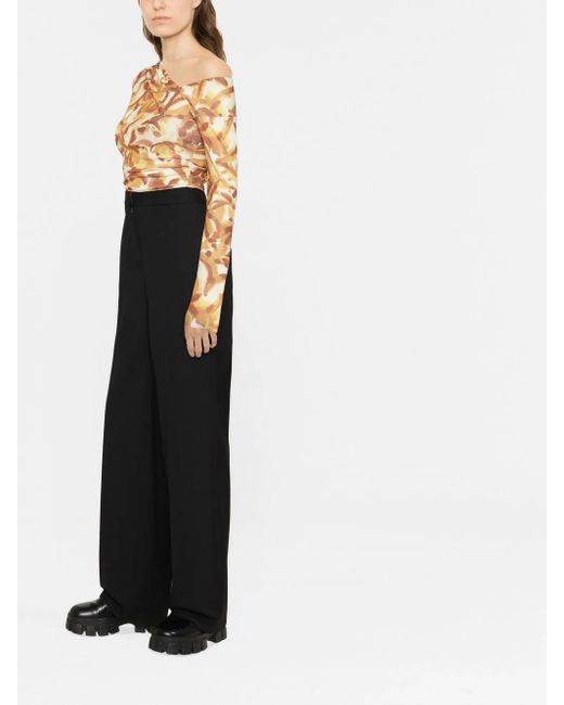 Stella McCartney Black Wool Flared Trousers