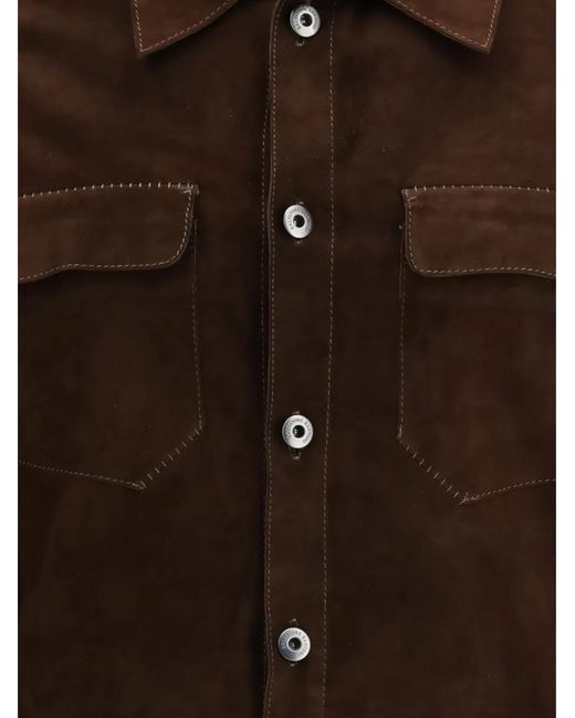 Salvatore Santoro Brown Pocket Button Jacket for men