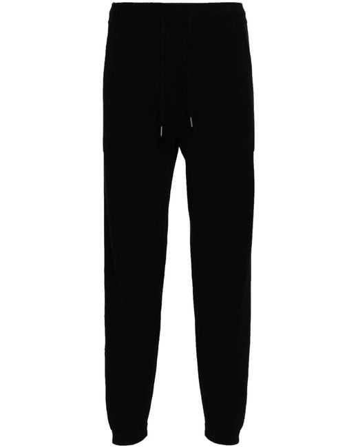 Bompard Black Cashmere Track Pants for men