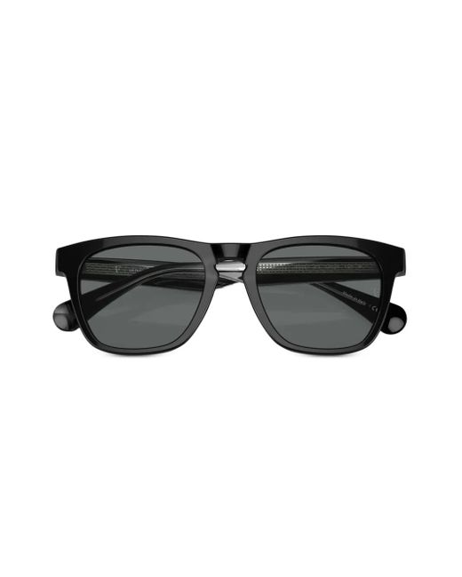 Oliver Peoples Black R-3 Wayfarer-Frame Sunglasses