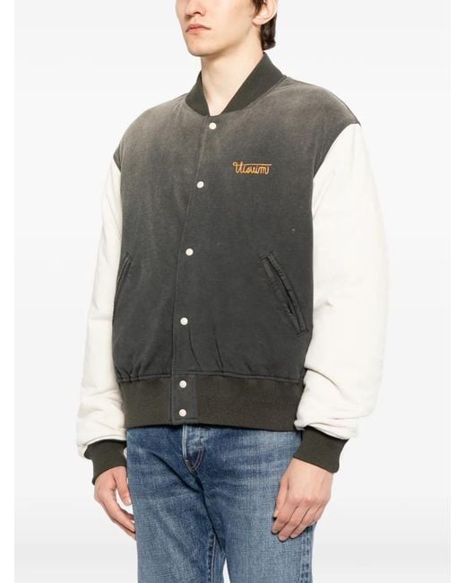 Visvim Black Varsity Era Down Jacket for men