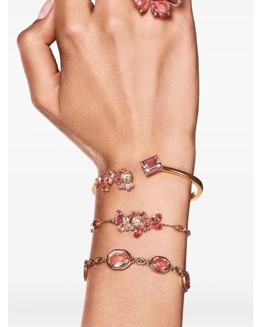 Pulsera Gema con detalles de cristal Swarovski de color Metallic