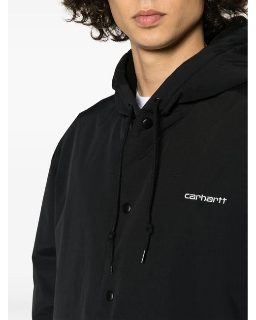 Carhartt Black Hooded Nylon Jacket