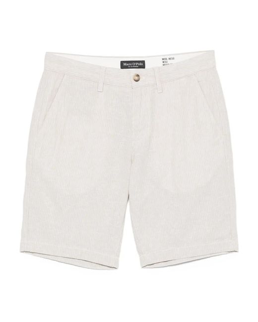 Marc O' Polo White Reso Shorts for men