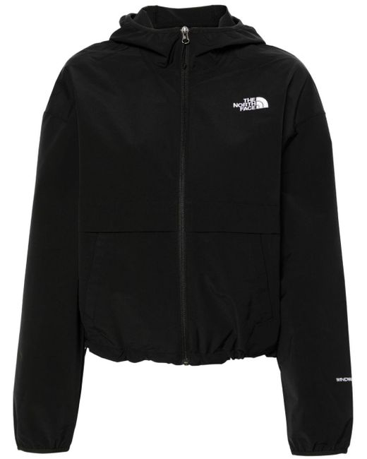 The North Face Black Logo-embroidered Hooded Jacket
