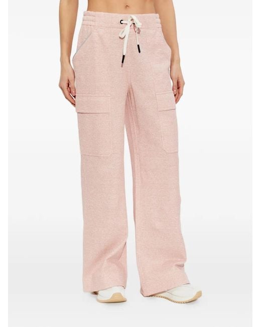 Moncler Pink Drawstring Cargo Trousers