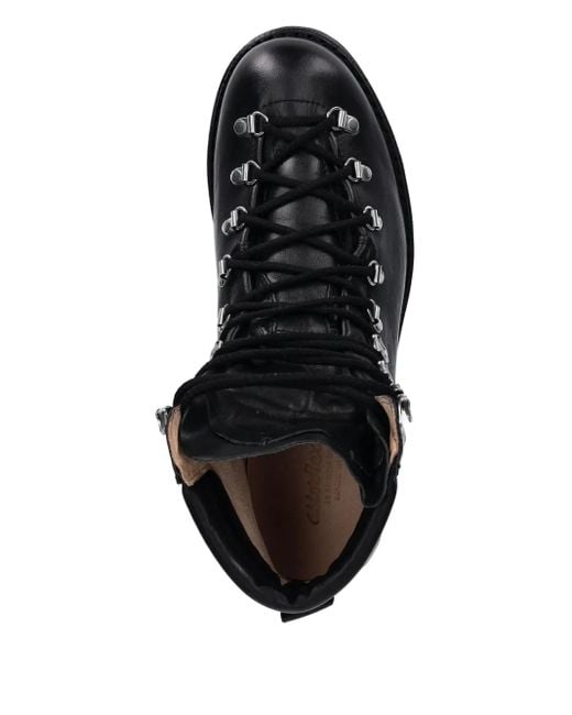 Astorflex Black Rockflex Lace-Up Biker Boots for men