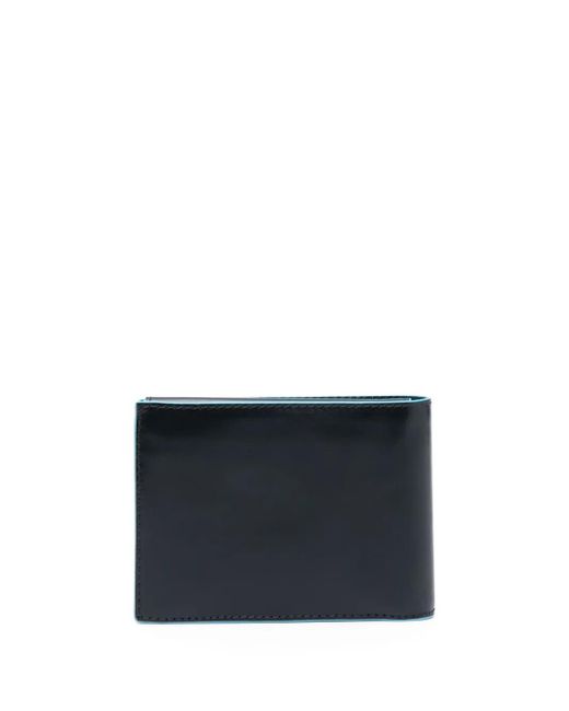 Piquadro Blue B2 Revamp Bi-Fold Wallet for men