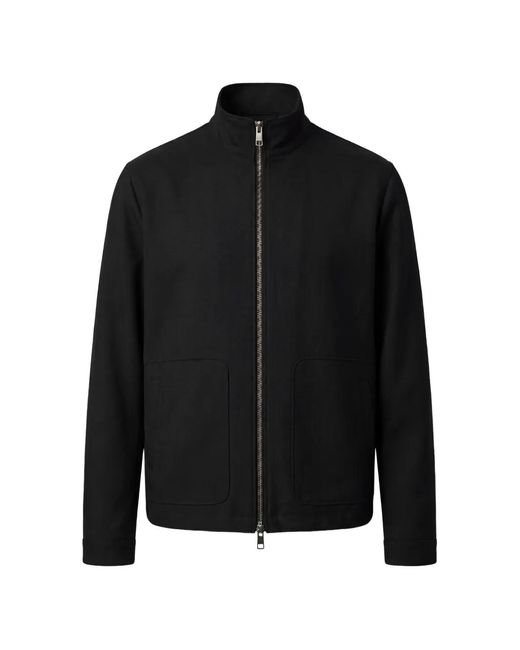 Calvin Klein Black Zip-Up High-Neck Jacket for men