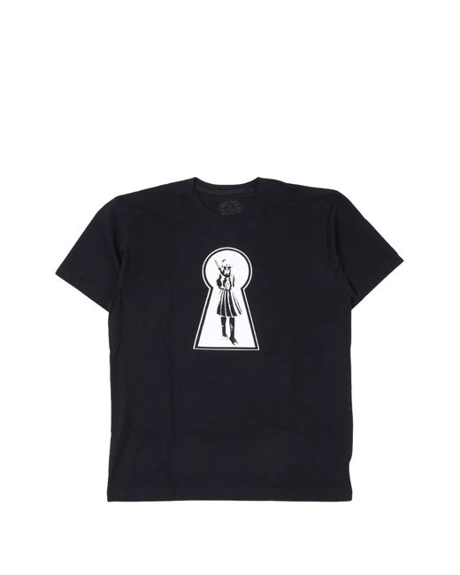 Chrome Hearts Black Keyhole-Print T-Shirt for men