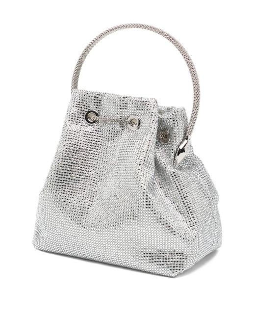 Rene Caovilla White Mini Deva Tote Bag