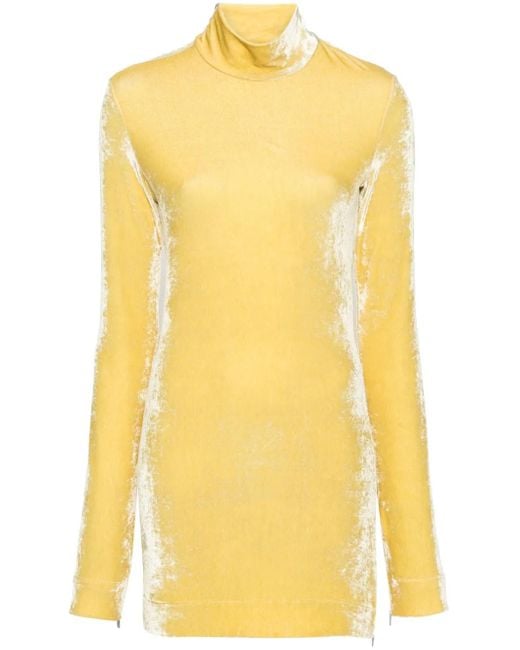 Top A Maniche Lunghe di Jil Sander in Yellow