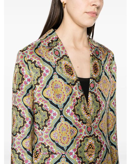 Etro Green Silk Jacket