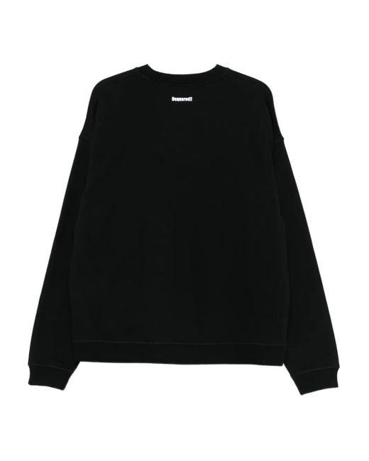 DSquared² Black Obsessed2 Logo Sweatshirt for men