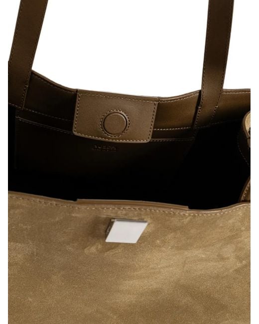 Yuzefi Blue Gyoza Suede Tote Bag