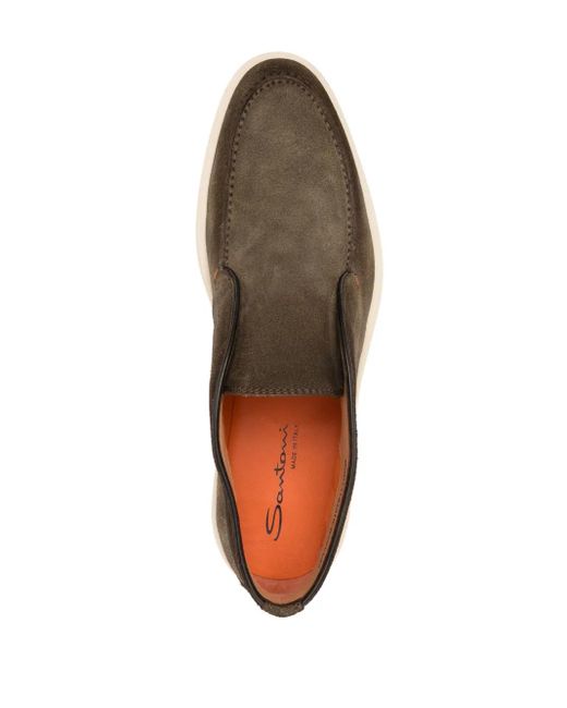Bottines En Daim Santoni pour homme en coloris Brown
