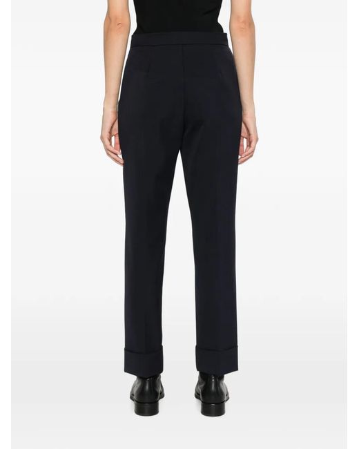 Pantaloni Con Risvolto di Herno in Black