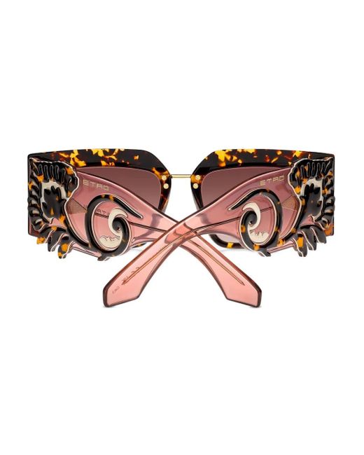 Etro Brown Blossom Sunglasses