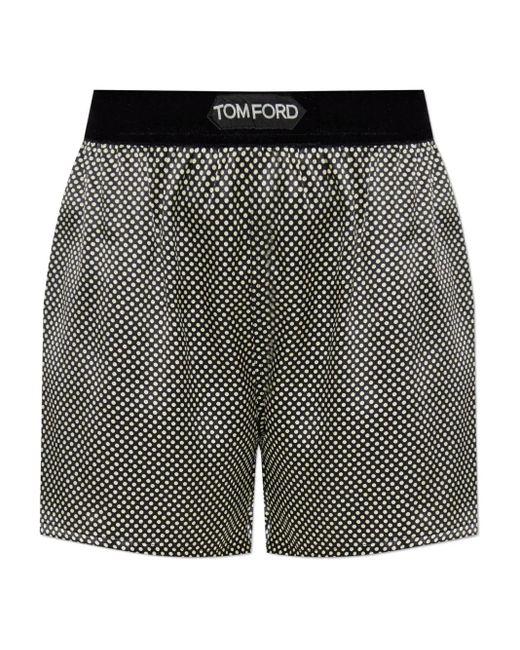 Tom Ford ポルカドット ショートパンツ Gray