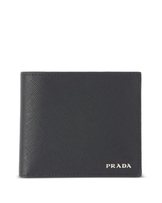 Prada Strukturiertes Portemonnaie in Black für Herren