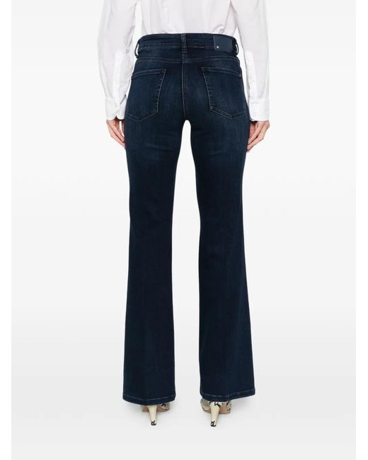 Cambio Blue Paris Flared-Leg Jeans