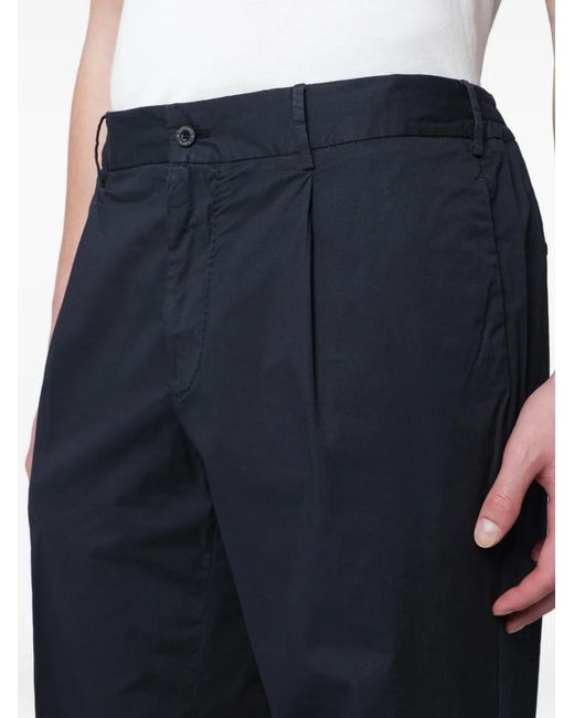 Santaniello Blue Straight-Leg Trousers for men