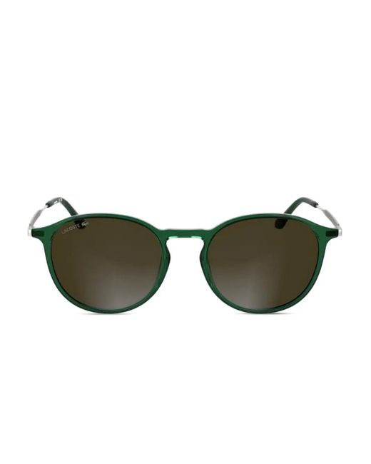 Lacoste Green Round-Frame Sunglasses