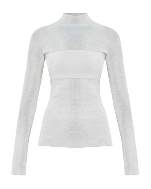 Pull À Col Roulé Versace en coloris White