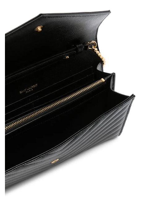 Bolso De Mano Cassandre Acolchado Saint Laurent de color Black
