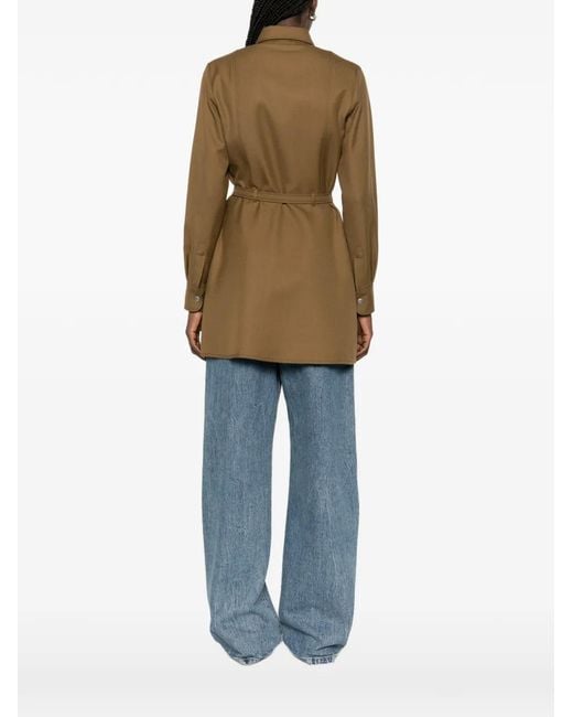 A.P.C. Natural Belted Pocket Shirt