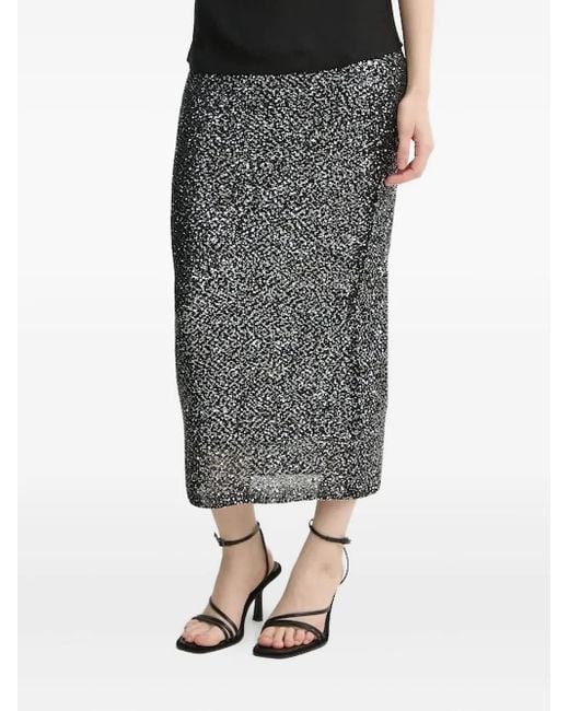 Falda midi de punto A.L.C. de color Gray