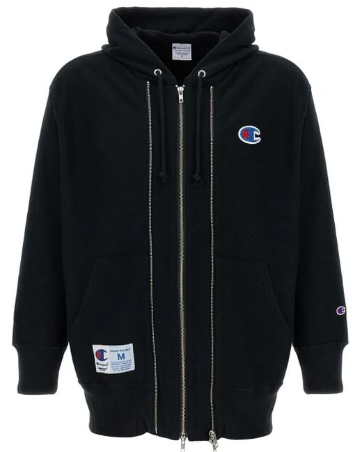 スウェット・トレーナー UNDERCOVER Champion x Undercover hoodie Black Undercover X Champion Hoodie in Black for Men | Lyst