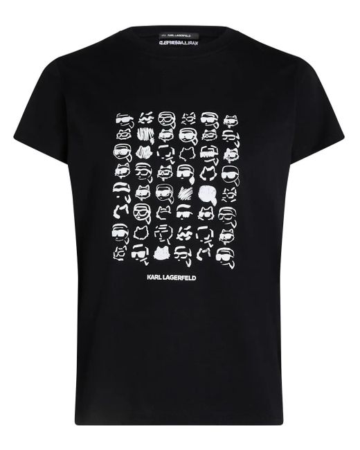 Karl Lagerfeld Black T-Shirts And Polos