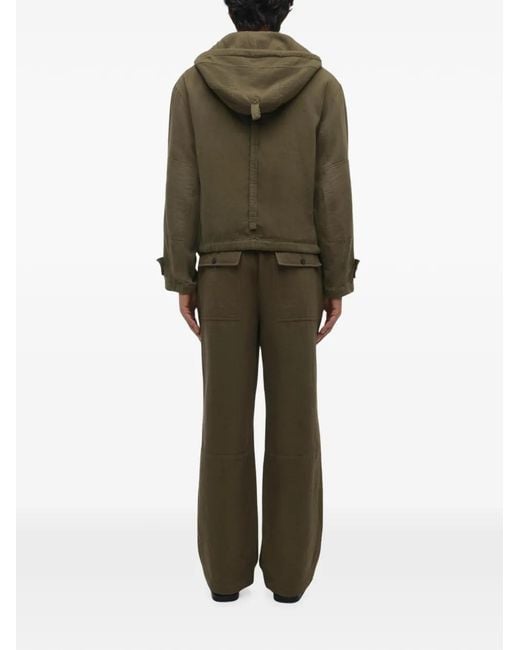 Jonathan Simkhai Green Hooded Field Jacket for men