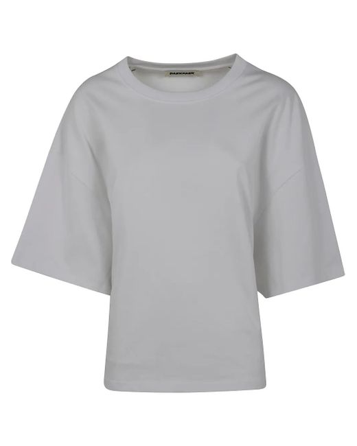 DARKPARK Gray Drapiertes T-Shirt