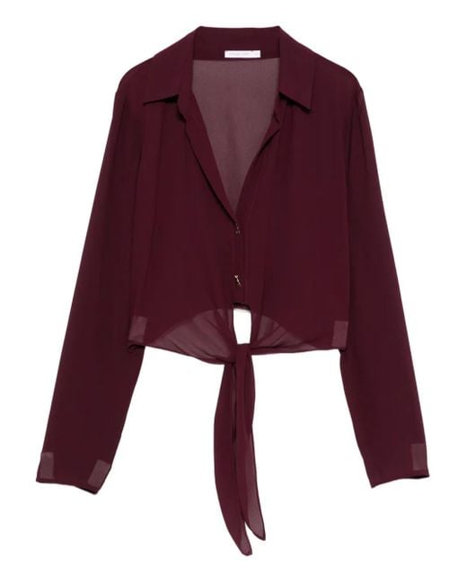 Patrizia Pepe ノットディテール ブラウス Purple