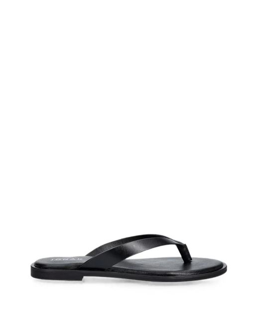 JONAK PARIS Black Witty Leather Sandals