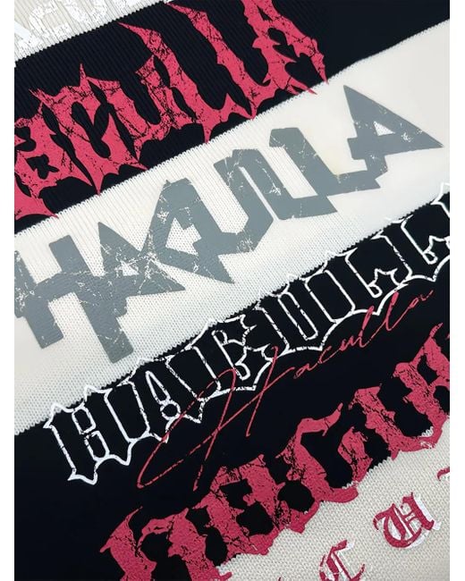 Haculla Blue Frayed Striped Jumper for men