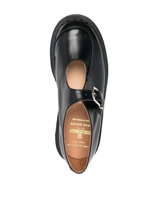 Comme des Garçons Black Leather Shoe for men