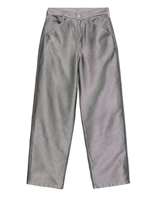 Calvin Klein Gray Buttoned Trousers