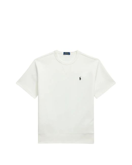 Polo Ralph Lauren White Logo-Embroidered Short-Sleeve T-Shirt for men