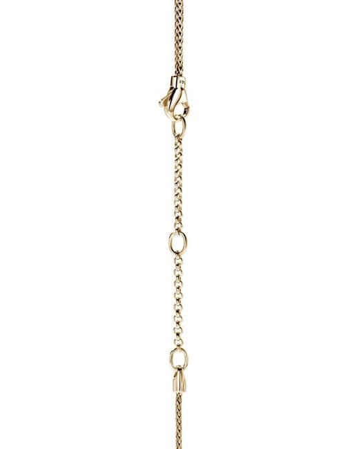 John Hardy Metallic 14Kt Jh Essential Diamond Necklace