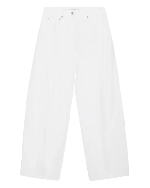 Tibi White Spring Sid Jeans