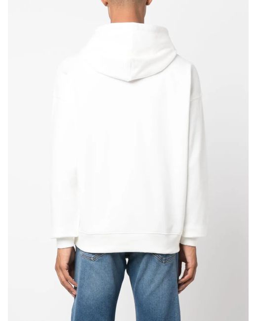 DIESEL White S-Rob-Hood-Doval-Pj Cotton Hoodie for men