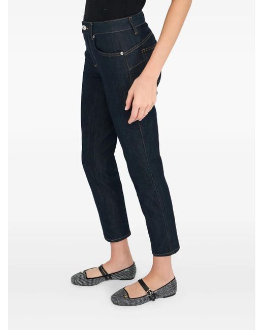 Liu Jo Blue Cropped Skinny Jeans