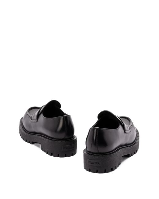 Prada Klassische Loafer in Black für Herren