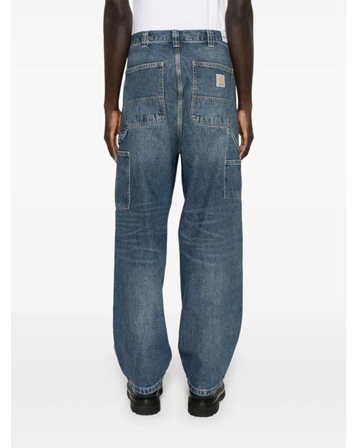 Carhartt Blue Panelled Jeans for men