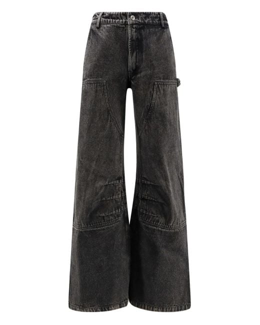 Ih Nom Uh Nit Black Jean Droit À Empiècements Patchwork for men